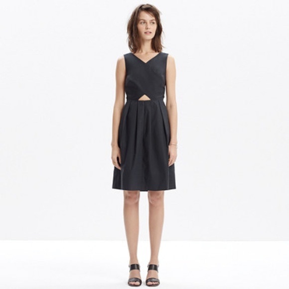 Madewell Navy Cutout Dress - Picture 3 of 3
